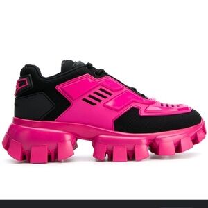 Authentic Prada Cloudburst Thunder panelled sneakers